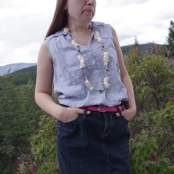 Dark New Esprit Ladies Denim Jean Skirt # 94107 - Picture 2 of 6